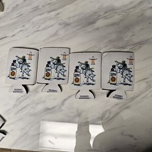 Miller Light Houston Rodeo Can Koozies- Set of 4